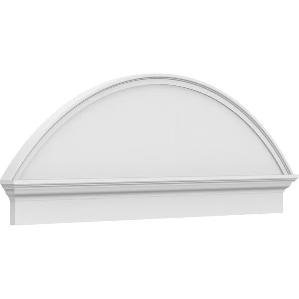 Segment Arch Smooth Architectural Grade PVC Combination Pediment, 56